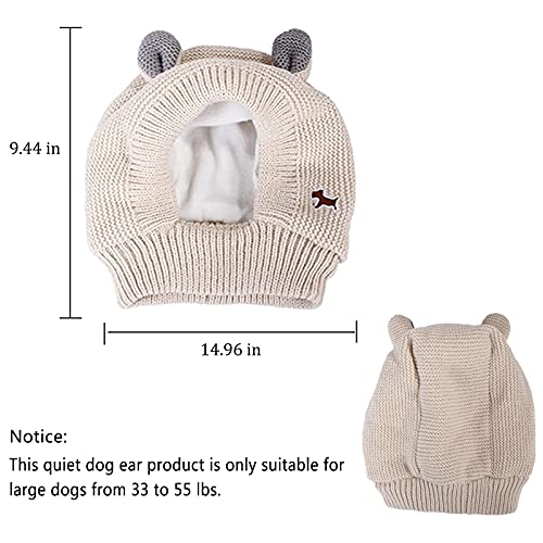 Treonca Quiet Ears for Dogs, Dog Ear Muffs Noise Protection, Pet Christmas Warm Caps Puppy Cat Hat with Ears for Medium… - Image 5