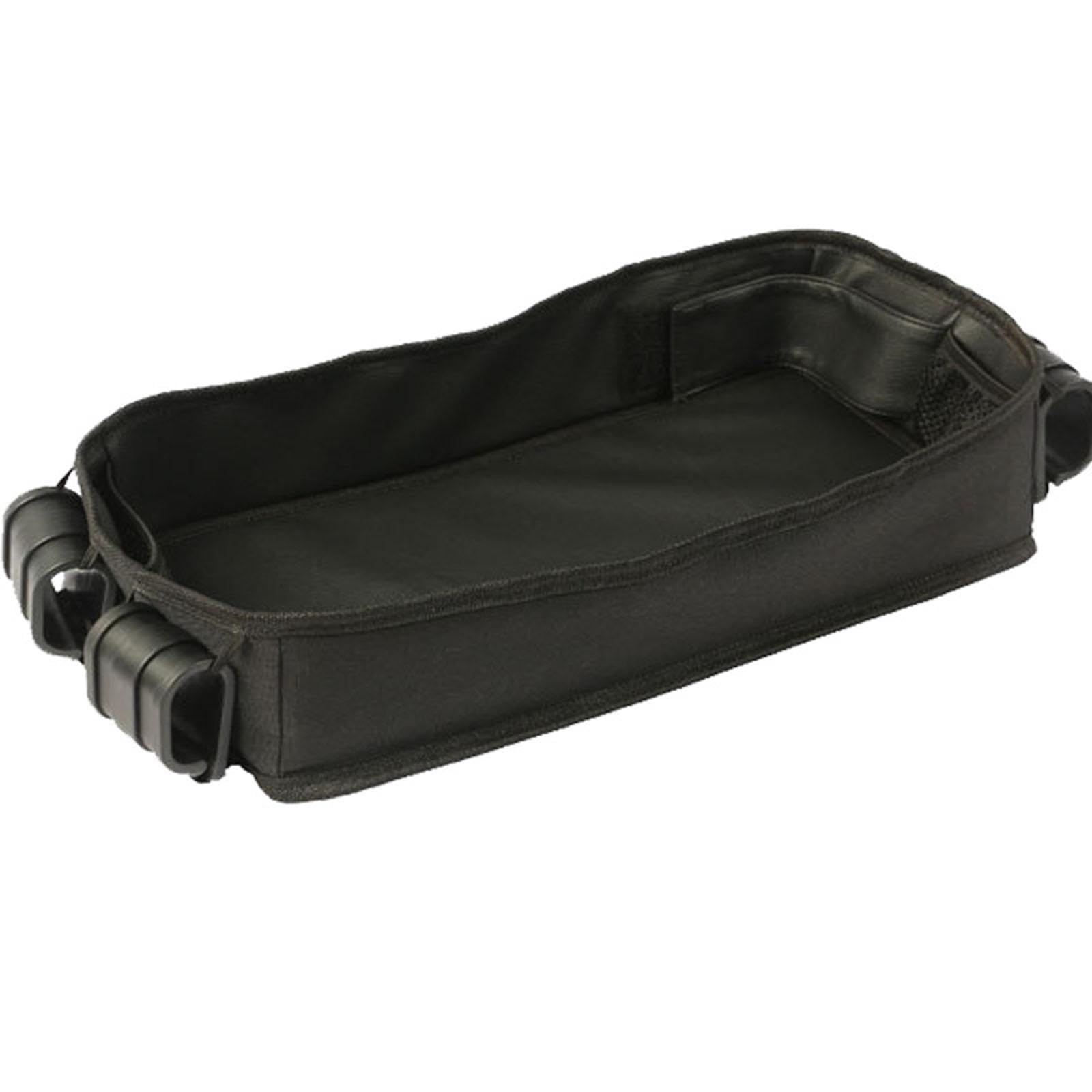 Snacktablett für Kinderwagen, Ideal für Snacks Und Aktivitäten, Leicht zu Reinigen, Doppelseitig, Aus PU, Praktischer Organizer für Kinderwagen, 52cmx22cmx8cm