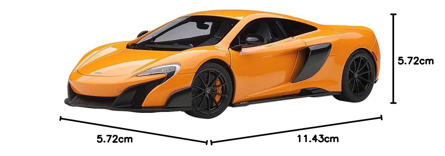 McLaren Senna Trophy Mira Orange And Black Carbon Accents 1/18 Model Car Autoart 76078