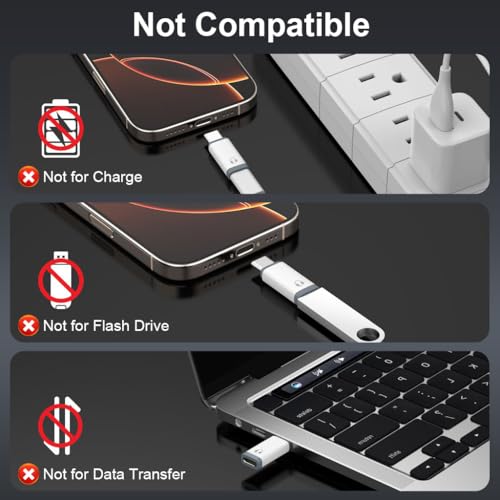 Image of Verilux Lighting to Type C Converter, Type C Male to Female Lighting Earphones for iPhone with DAC Chip, Portable Audio Adapter for iPhone 16 /15, Support Hands-Free Calling, Volume Control