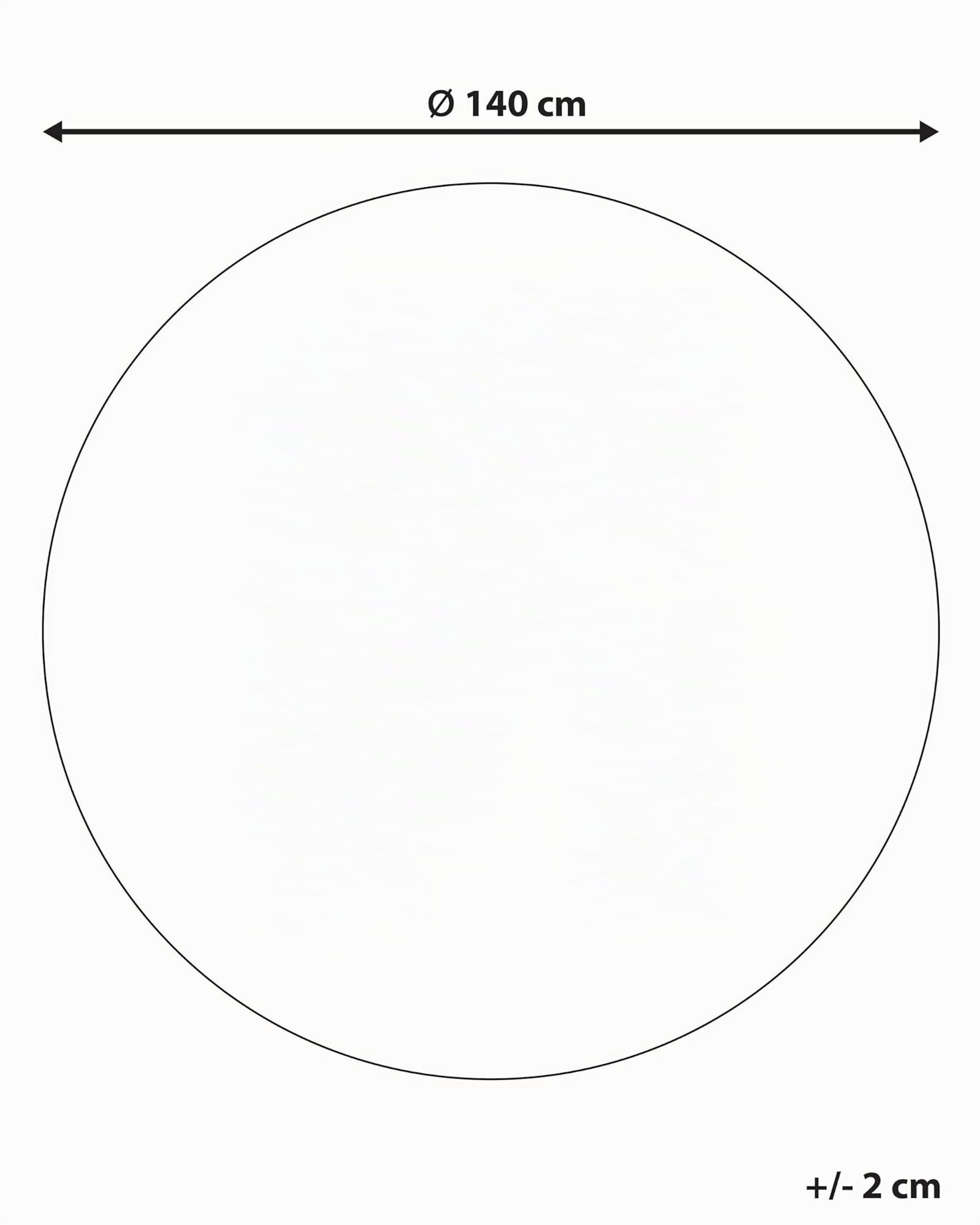 Tapis Rond Beige et Vert à Motif Végétal en Jute pour Chambre ou Salon au Style Bohème ø 140 cm Beliani