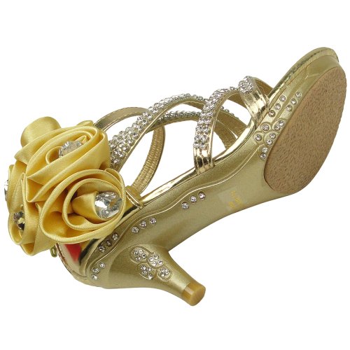 Kids Dress Sandals Assymetrical Strappy Rhineston Back Zipper4