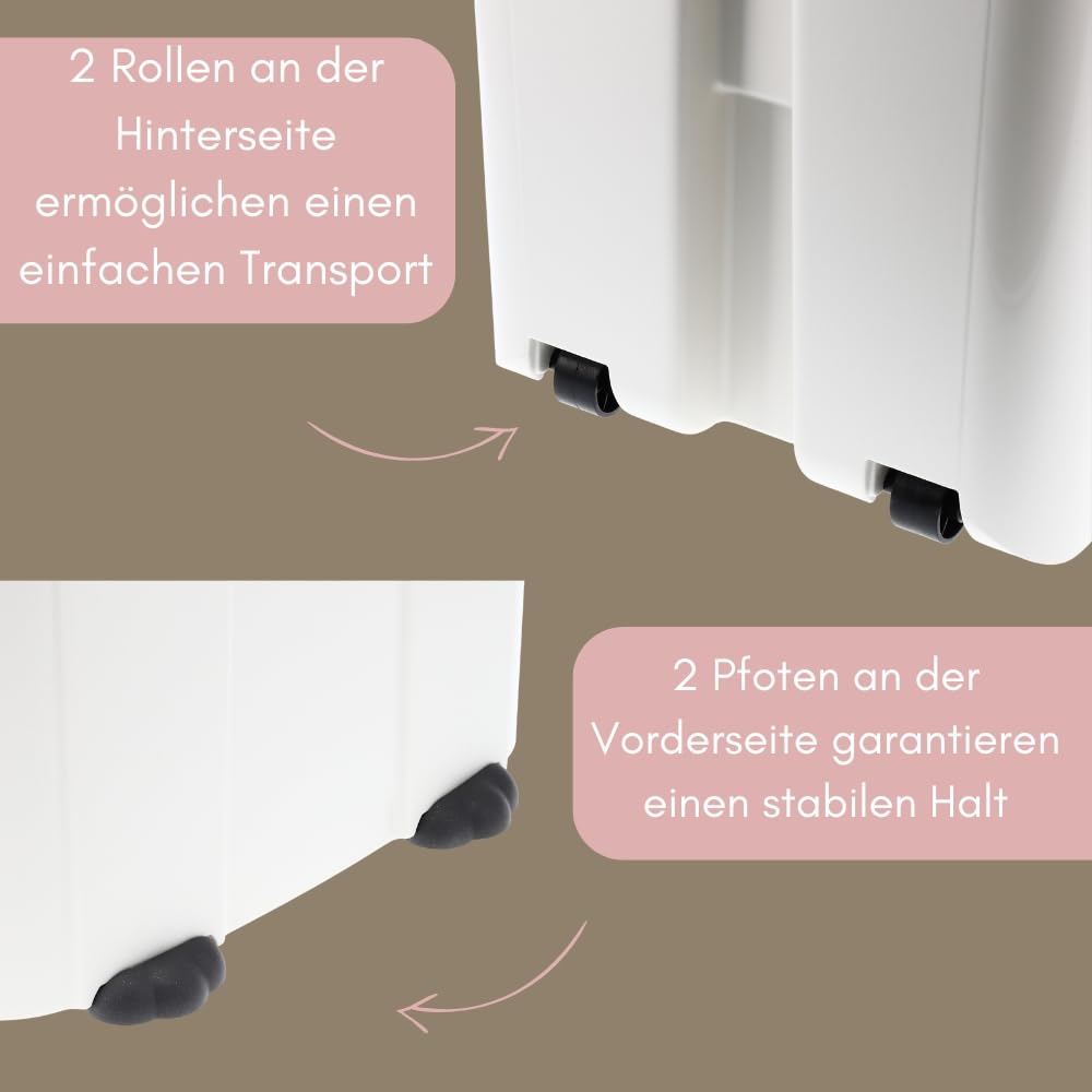 GarPet 2er Set Futtertonne Luftdicht mit Deckel Futtertonne Pferd Hund Hundefutter Aufbewahrung Hundefutter Box Trockenfutter Aufbewahrung Futterbox 54 L