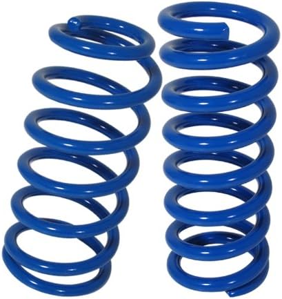 AJP Distributors Blue Suspension Lowering Lower Springs Coils For Mustang 79 80 81 82 83 84 85 86 87 88 89 90 91 92 93 94 95 96 97 98 99 00 01 02 03 04