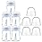 Maymom Wide-Mouth Milk Storage Collection Bottle with Dome Cap, Bottle Top, SureSeal Sealing Disk; Can Replace Spectra S1 S2 Bottles, 5 pc (4.7Oz/140mL)