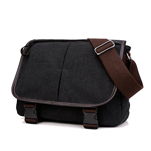 Messenger bag men en toile robuste pour transporter ses affaires de cours sans effort