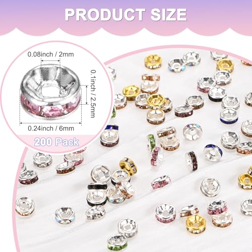 Perles d'espacement cristal tchèque de qualité supérieure pour bijoux - 4