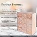 Gkesgm Wooden DIY Countdown to Advent Calendar with 24 Drawers,Craft Storage Desktop Organizer,Apothecary Cabinet or Unfinished Wood Kids Craft Idea,14in x 12in x 4.3in