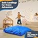 SaferBounce Crash Pad for Kids Sensory | Big 5Ft x 5Ft Or 3Ft x 4Ft | Autism Sensory Crash Mat for Jumping & Play | Crashpad | Soft Foam Landing Pad for Kids | Giant Pillow Mat | Climbing & Gymnastics