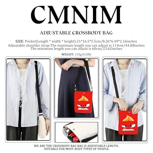 CMNIM Cartoon Movie Gifts Anger Face Character Crossbody Bag Gifts for Fans Cartoon Characters Merch2