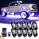 YiLaie RGB LED Rock Lights, mit Telefon App/Fernbedienung & Timing & Musik Modus Rock Lights Kits, wasserdicht Underglow Licht für ATV RZR UTV SUV Off Road Auto Motorrad (10 Pods)