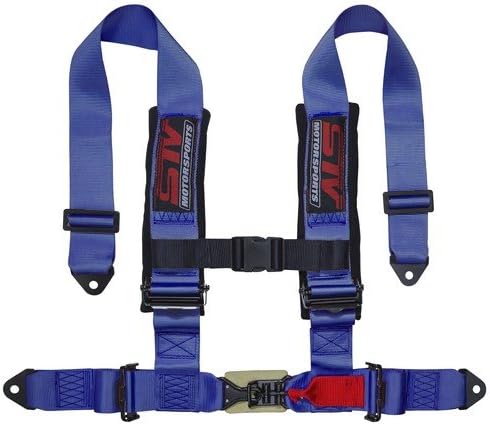STVMotorsports 4 Point Harness Set - 3” Pads - Universal H-Type - for Off-Road, UTV, Trucks, Side by Side (SINGLE)