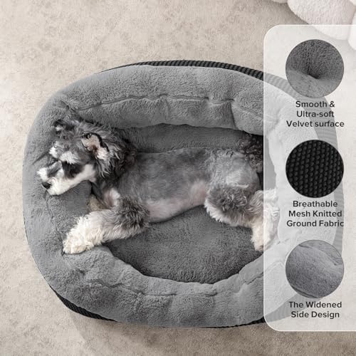 Image of INVENHO Large Dog Beds Large Sized, Washable Orthopedic Warming Soft Sleeping Durable with Anti-Slip Bottom