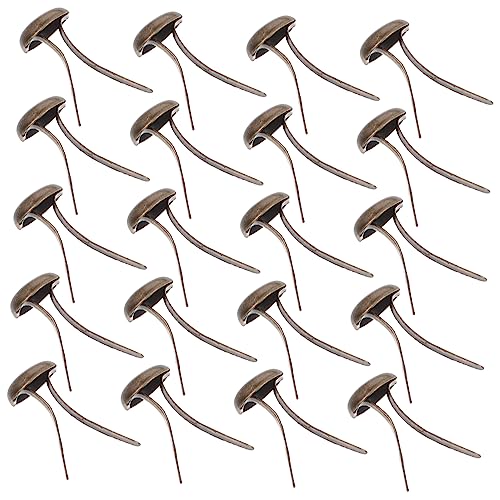 ULDIGI 200Pcs Antique Mini Brads Fasteners for Scrapbooking Crafts Projects Smooth Round Head Design Lightweight Easy to Use for Files and Folders
