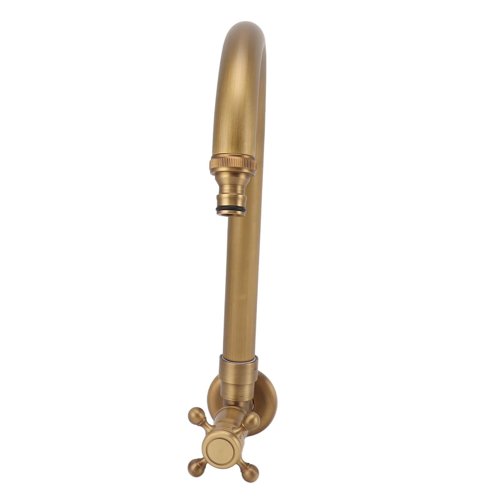 Grifo para Exterior de Jardín, Grifo de Agua Fría de Montaje en Pared Antiguo, Prevención de Grietas por Heladas, Grifo de Agua Fría Individual con Rotación de 360 ​​Grados para