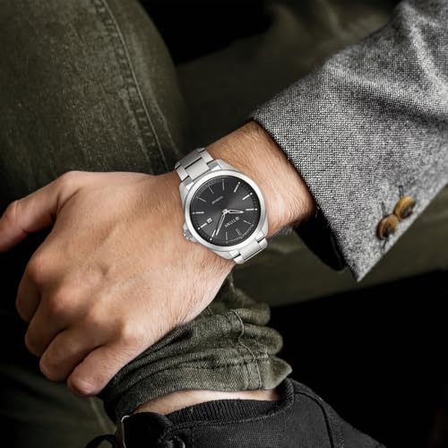 Image of Titan Titanium Quartz Analog Black Dial Titanium Strap Watch for Men-90177TM03