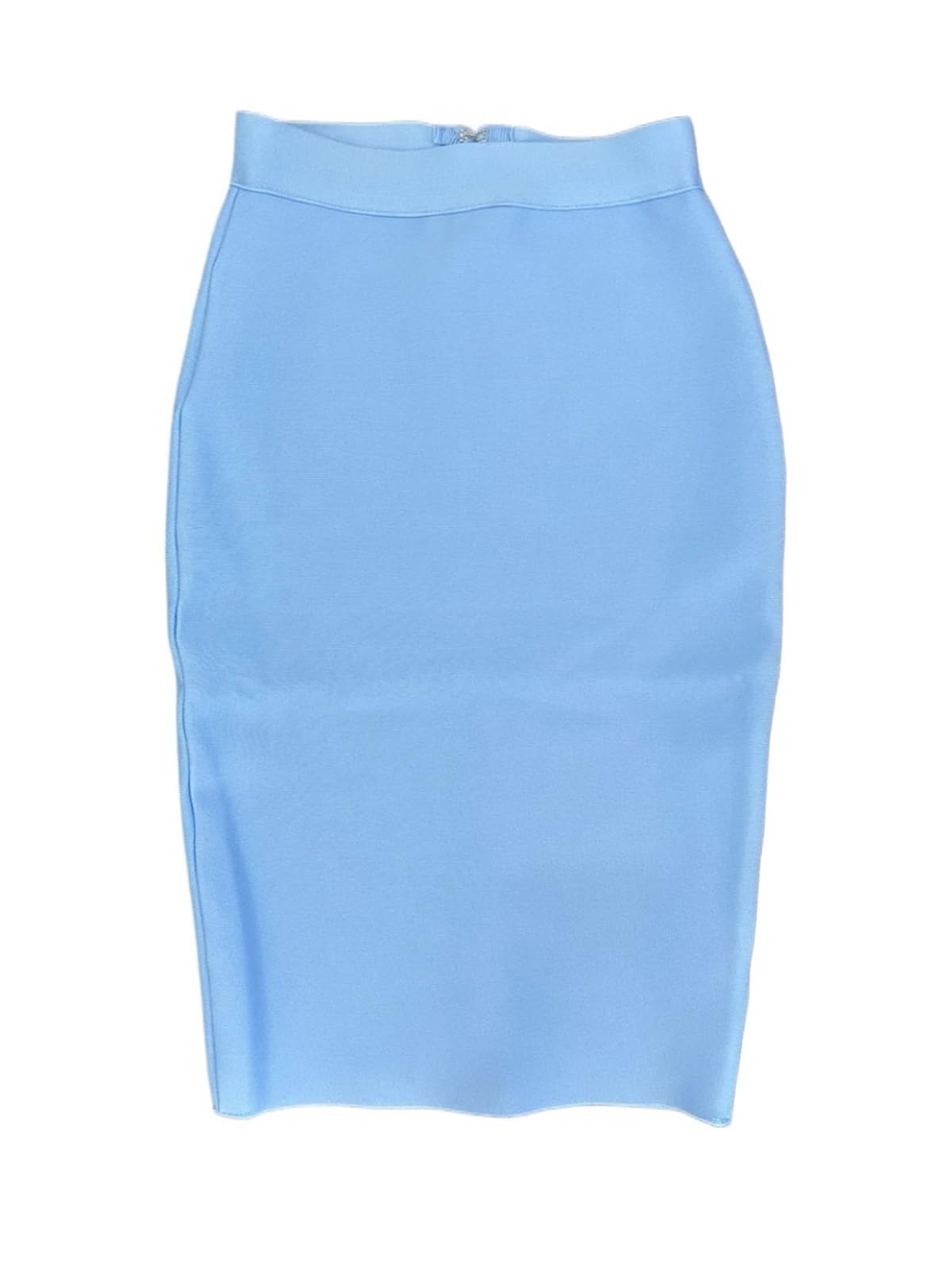 Faldas de vendaje verano 60 cm hasta la rodilla for mujer, falda tubo ajustada color caramelo, elegante for oficina, negocios, formal | For Women Candy Color Bodycon Pencil Skirt Ladies Elegant Office Business Formal