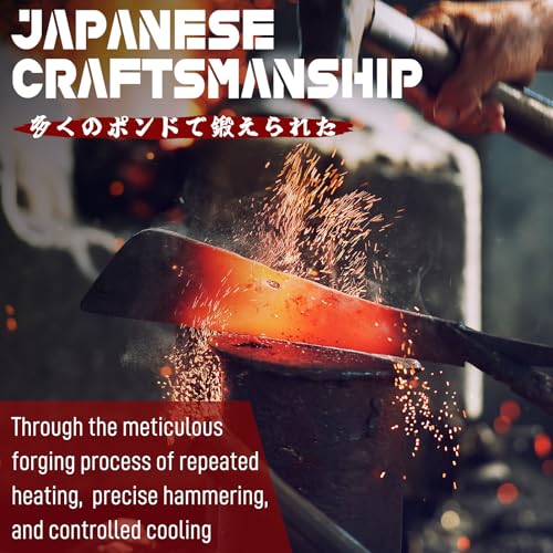 DRGSKL Japanese Fixed Blade Knife - Tanto Knives with Wooden Sheath - Survival Knives with Full Tang Handle - Bushcraft knives for Camping Outdoor, Gifts for Men - Image 3
