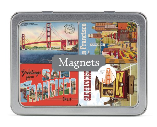 Cavallini San Francisco 24 Assorted Magnets
