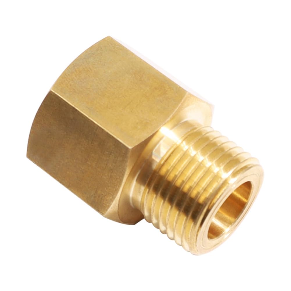 Réservoir de Cylindre de CO2 W21.8-14 à W21.8-14 Adaptateur Convertisseur Laiton Couleur Cuivre Adaptateur Convertisseur avec Valve RPV pour Aquarium Fish Tank