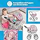 Kinderplay Puppenwagen ab 1 2 3 Jahre, Kinderwagen Spielzeug - Puppenwagen Kombi, Leichte und Stabile Konstruktion, Puppenbuggy Griffhöhe: 54 cm, Spielzeug Draussen, KP0260 (Grau)