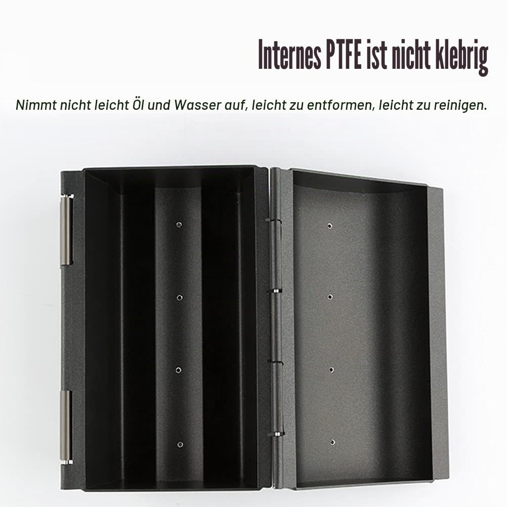 Toastbrot Backform, Brotbackform mit Deckel Nette Katzenkopfform Kastenform,Toasthersteller Aluminiumisierter Stahl Toastbrotform Antihaftbeschichtet, Atmungsaktiv