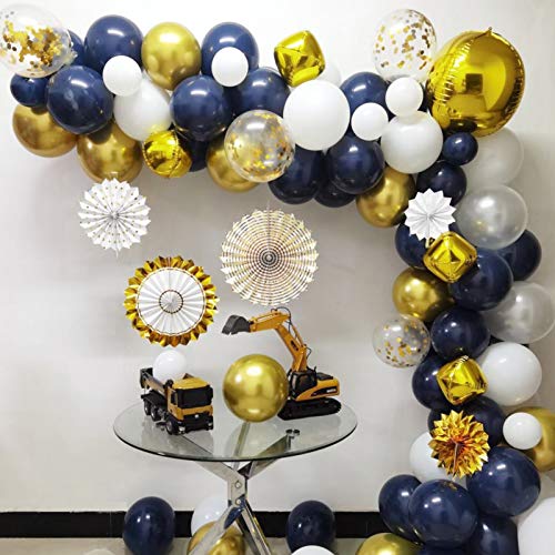 Suprimentos para festa de bebê,Funien Conjunto de decorações de festa de balões 102 peças para menin