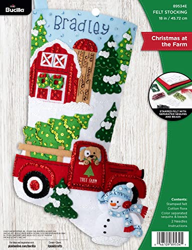Bucilla 89534E Felt Applique 18 Inch Stocking Making Kit cover