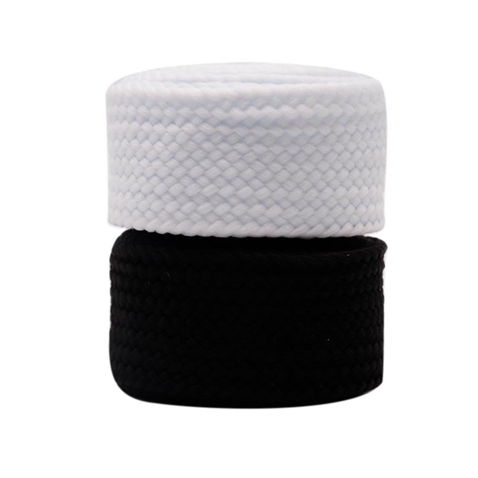 Schnürsenkel 1 Paar 4 cm breite Schwarze weiße einfarbige Dicke Flache Schnürsenkel for Hoodies, Kordelzug, Schnürsenkel for Kinder und Erwachsene, Turnschuhe(5050-white,180 cm)