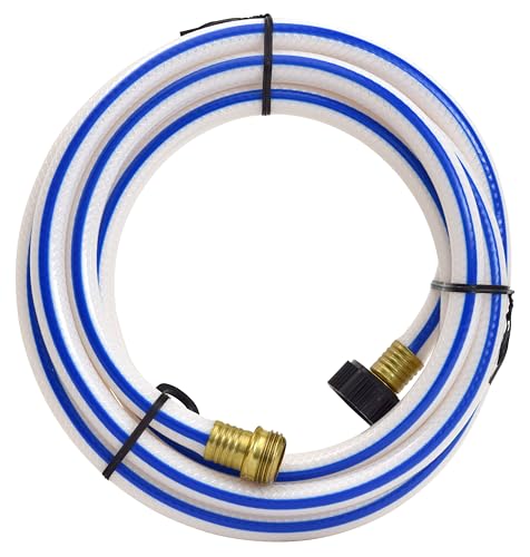 Image of Valterra AquaFresh High Pressure Drinking Water Hose, Water Hose Hookup for RV - 1 /2 inch x 10', White