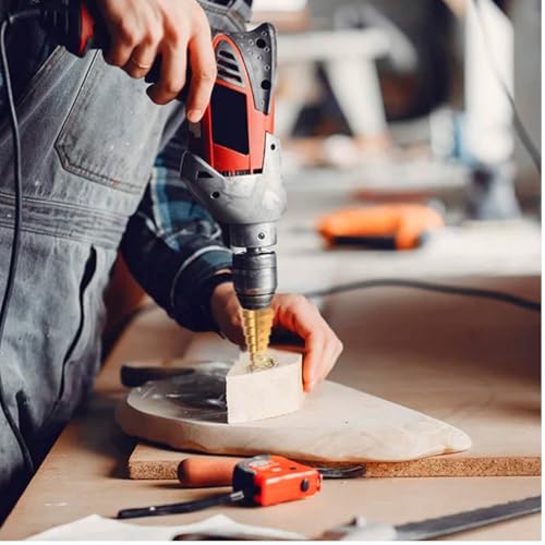 Conjunto de Brocas Escalonadas em Titânio, Aço Rápido HSS, Diâmetros de 4 a 12 mm, 4 a 20 mm e 4 a 3