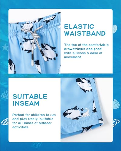 Image of SURF CUZ Boys Swim Trunks Toddler Swim Shorts UPF 50+ Bathing Suit for Boy Swimsuit Quick Dry Mesh Beach Boardshorts Swimwear