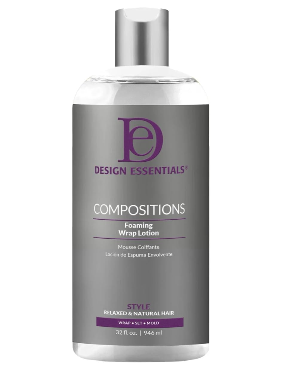 Design Essentials Compositions Foaming Wrap Lotion For Relaxed And Natural Hair, Refill, 32 Fl Oz