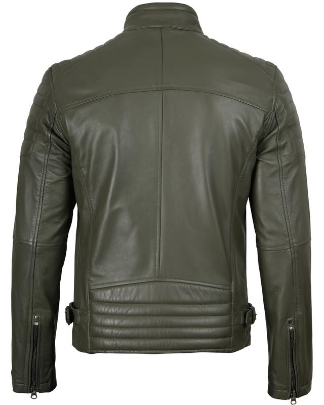 Image of Decrum Real Lambskin Mens Leather Jacket