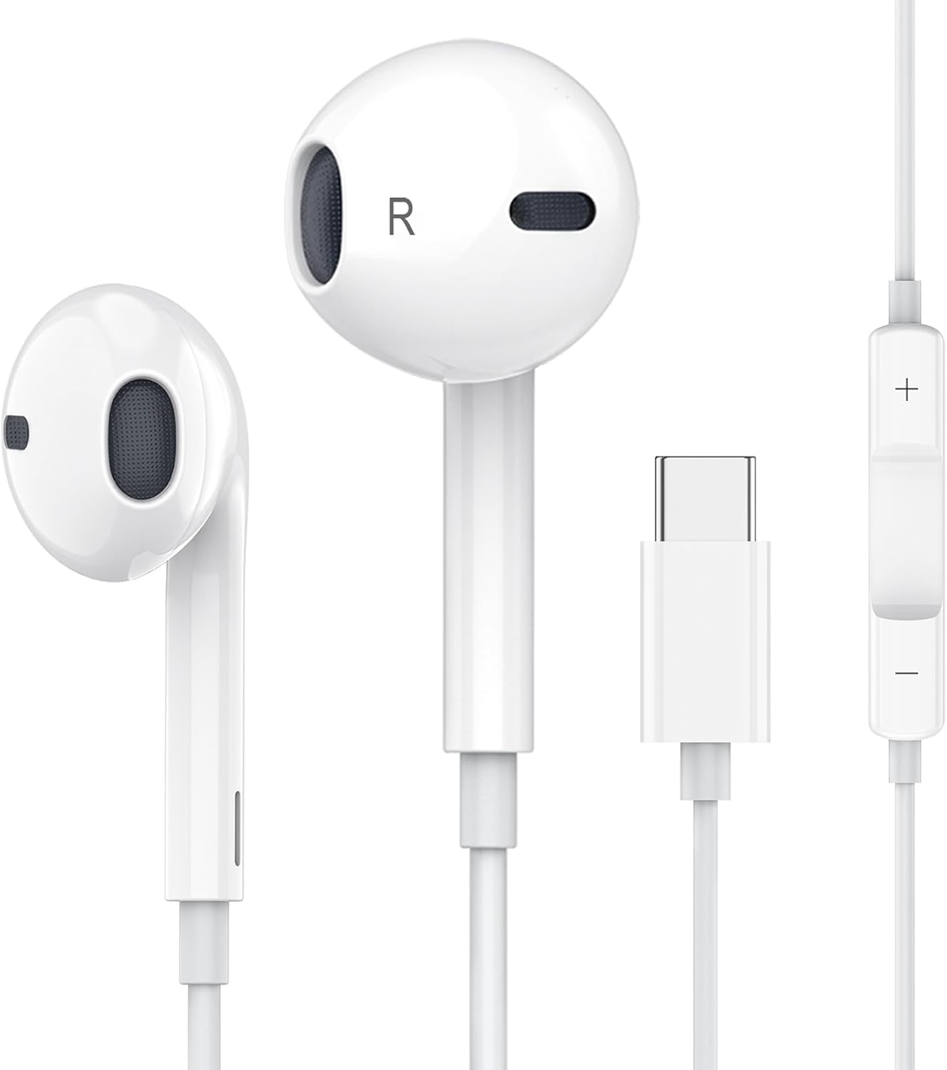 Product image of Kopfhörer USB C mit Kabe, USB C Kopfhörer, In-Ear Earphones USBC mit Mikrofon Kompatible mit iPad Pro, Samsung Galaxy S25 S24 S23 A55 A53,iPhone 16 15 iPad Pro Air 5 Mini 6 Google Pixel 9