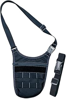 SkySmile Sling Bag Underarm Satchel Shoulder Bag with Elastic Waistband for Outdoor Travel Hiking Hunting Riding Walking