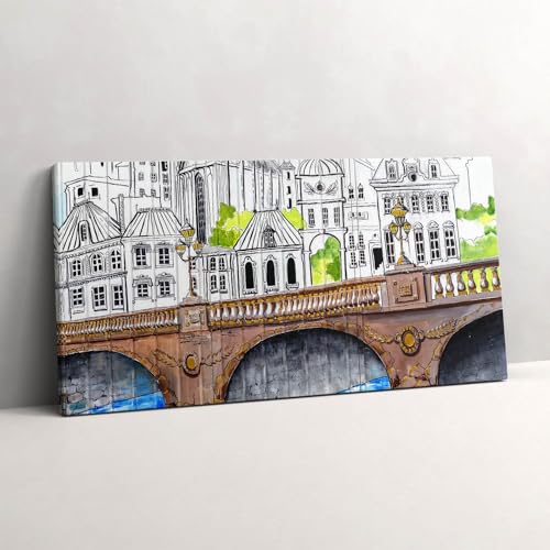 Tableau photo sur toile graffiti 120x60cm pour décoration murale d'art