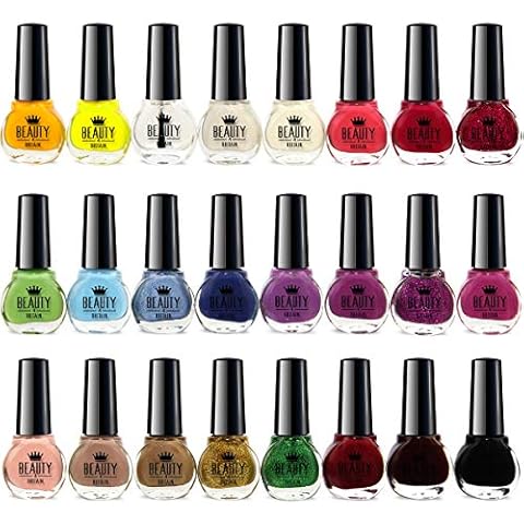 24 x NAIL POLISH VARNISH SET 24 DIFFERENT STANDARD COLOURS WHOLESALE BEST GIFT Cover
