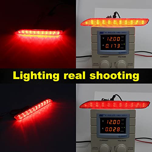 2 Peças Led Luz Reflectora De Pára Choques Traseiro Luz De Travagem à Cauda Para Toyota EZ 2011-2015