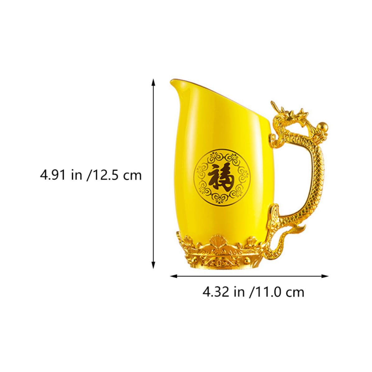 DECHOUS Set di Bicchieri da Vino Bianco in Porcellana Decanter, Design Raffinato e Unico Animali dello Zodiaco Cinese, Resistente e Decorativo per Bar e Hotel