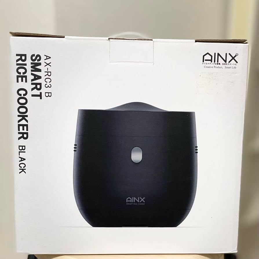 AINX AX-RC3B BLACK糖質オフ炊飯器ダイエット Amazon.co.jp: AINX 糖質カット炊飯器 AX-RC3B ブラック