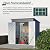 Mulinsonfly 6x4 FT Outdoor Metal Storage Shed with Frame Floor & Sloping Roof, Lockable Double Door, Weatherproof Steel Garden Shed for Tools, Lawn Equipment & Patio Supplies