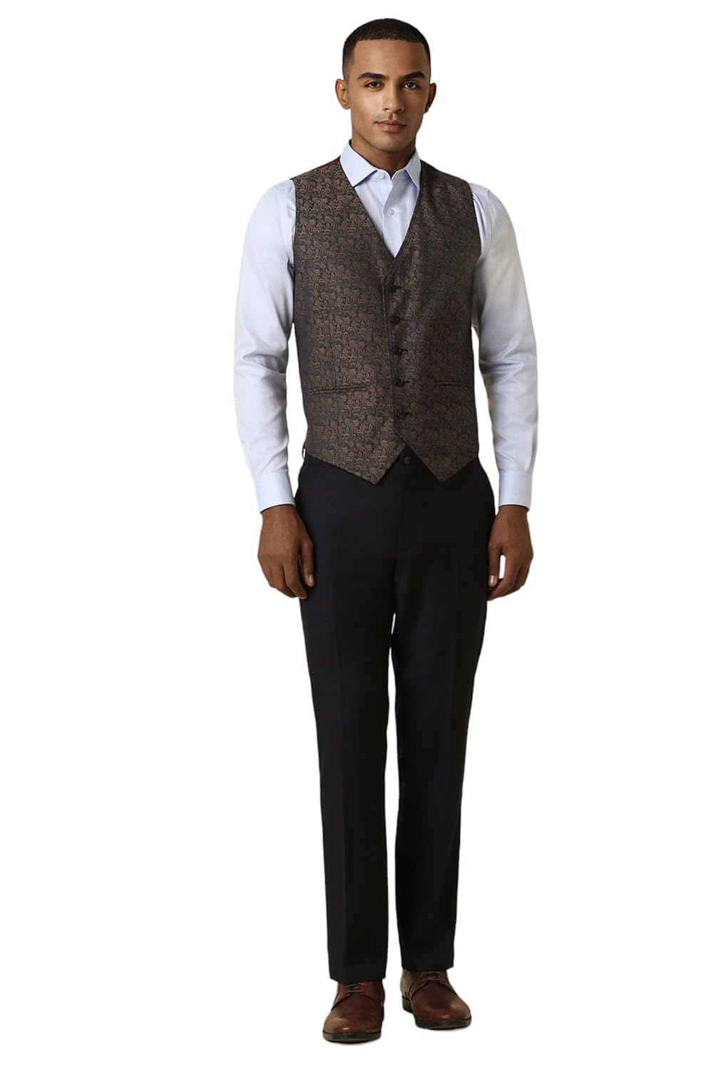 allen solly Men's Polyester Blend Three Piece Suit-Dress Set-picture-29