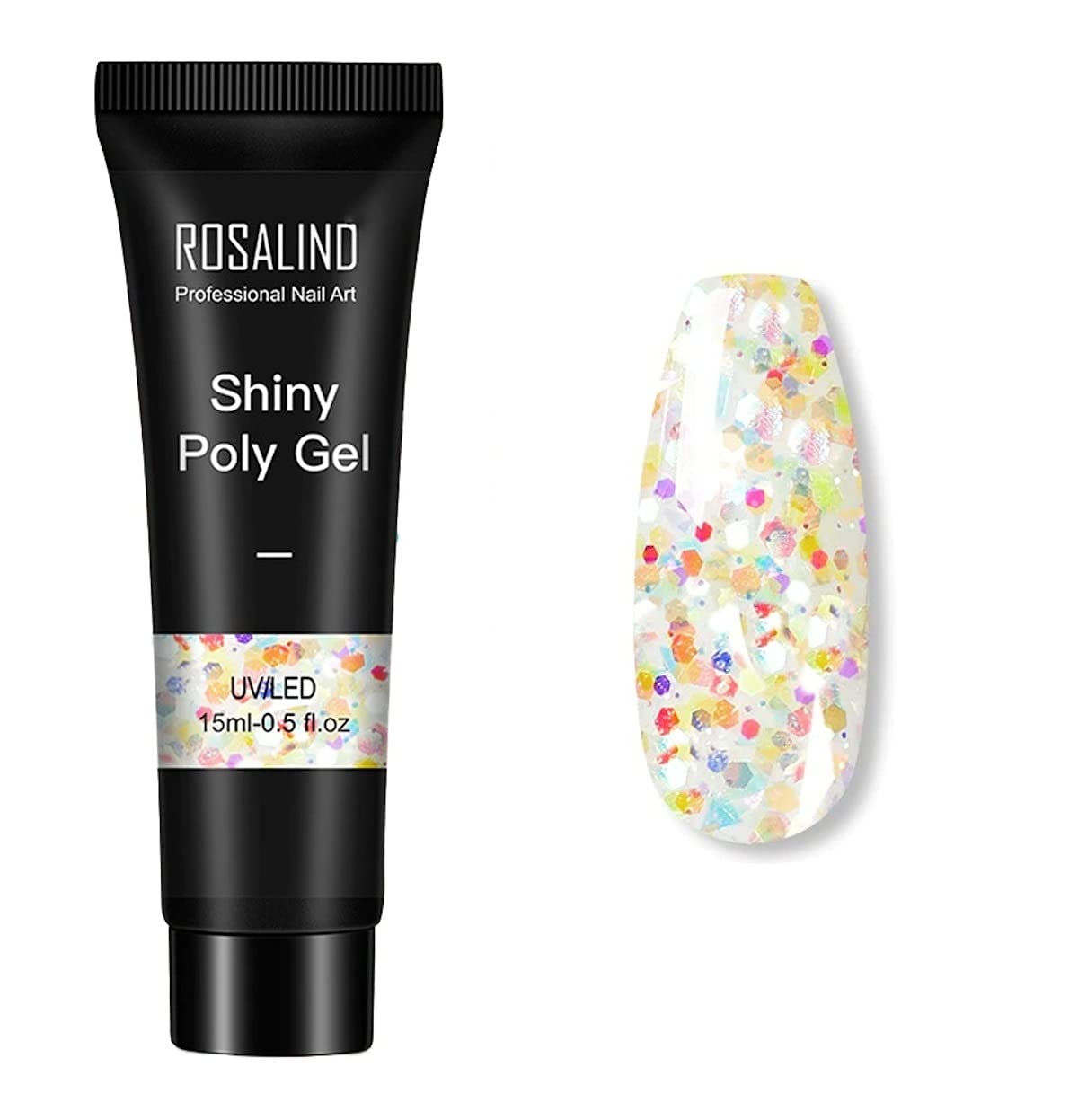ROSALIND NAIL EXTENSION GEL from BELLE GAGA ™ 15ml Poly Nail Gel Poly Extension Gel Builder Gel for Starter DIY Manicure Nail Art Design Supplies (RE09-22)