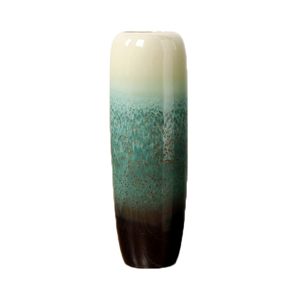 SnamicE Ceramic Blue Vase, 60Cm,Blue,50cm,