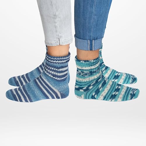 Gründl Sockenwolle Duo Strickset Blau – Bild 4