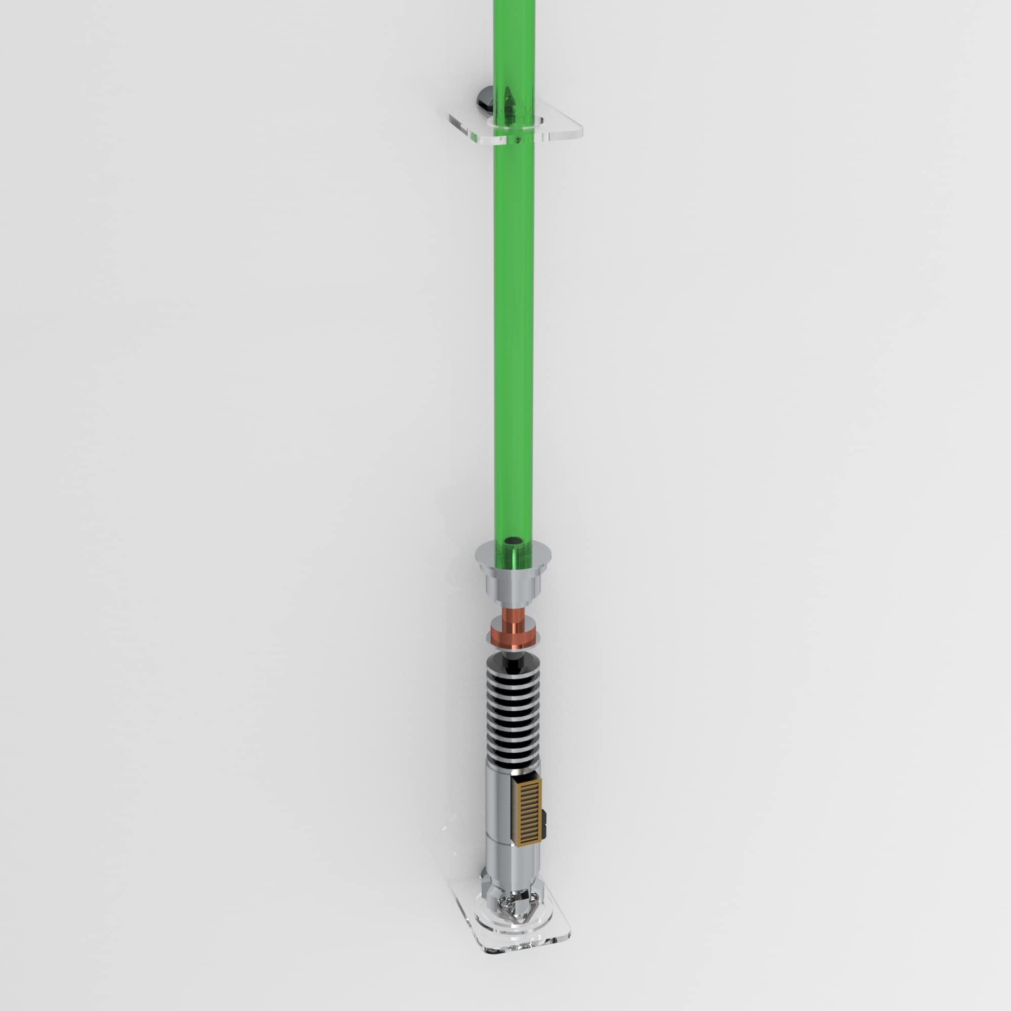 Lightsaber Vertical Wall Rack/Lightsaber Holder Stand - Holder (Clear)