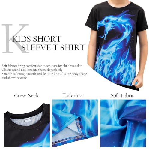 TUONROAD 3D T-Shirt pour Enfant Garçons Fille Manches Courtes 10-12 Ans – vue 4