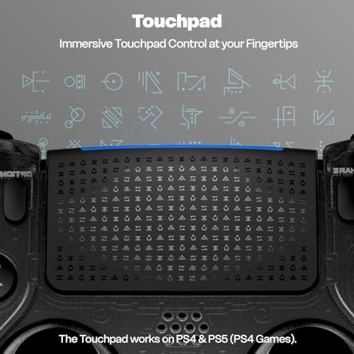 Image of EvoFox Play 2 PS4 Controller & PS5 (PS4 Games only), Playstation 4 Controller Bluetooth & Wired with HallSense Magnetic Joysticks & Triggers, 1000Hz Polling, Touchpad, Built-in Speaker & 3.5mm Jack
