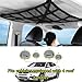 Car Ceiling Cargo Net for Toyota Camry Solara II Convertible, Double-Layer Roof Storage Net with Zipper, Adjustable Buckle Straps, Overhead Car Organizer,M 31.5 × 21.26 in